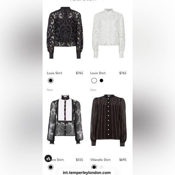 🩷 Temperly London; Designer loved by Stars! Over-Sized Navy L/S Top w/Satin M/L! - Picture 10 of 11